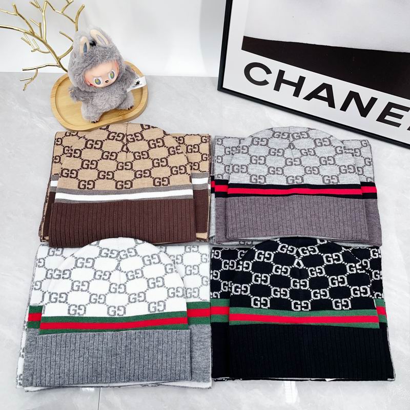 Gucci scarf hat dx04